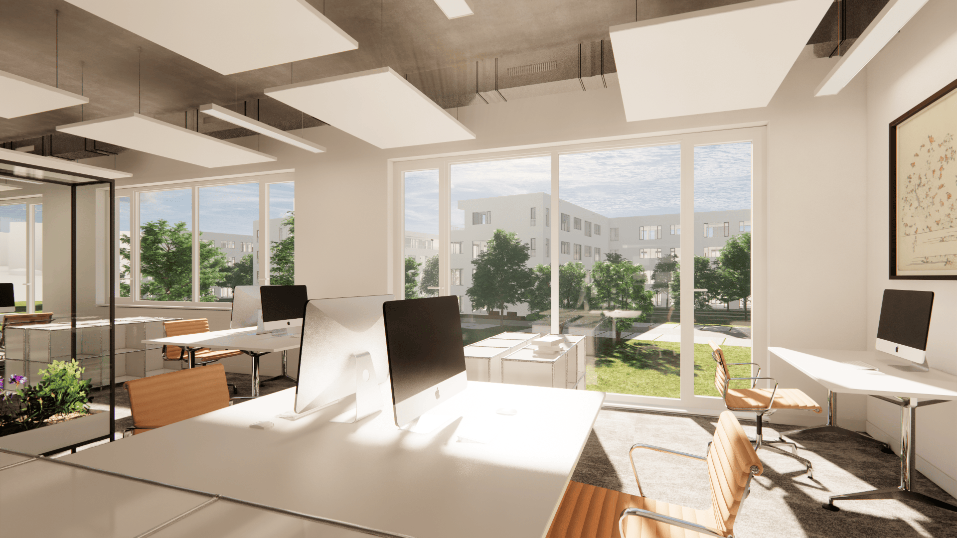 Visualisierung Mizar Gate Office Innenansicht Büro / Hotel